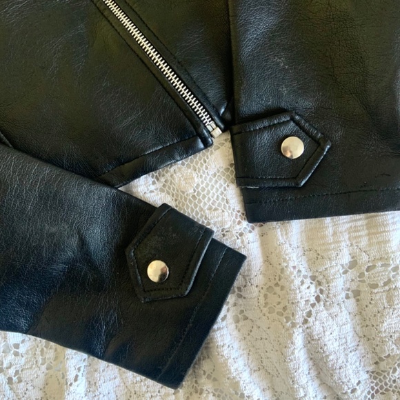 Vintage Simpatico black faux leather crop jacket - Picture 2 of 8